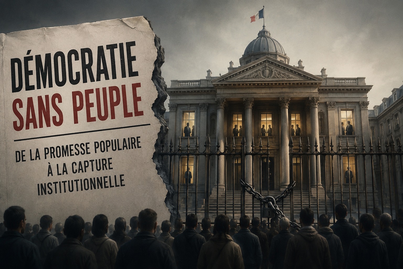 DÉMOCRATIE SANS PEUPLE : DE LA PROMESSE POPULAIRE À LA CAPTURE INSTITUTIONNELLE